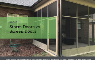 Storm Doors vs. Screen Doors